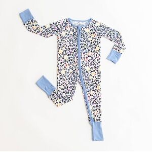 Little Sleepies Leopard Love Bamboo Footie Sleeper Zippy 0-3 months pajamas